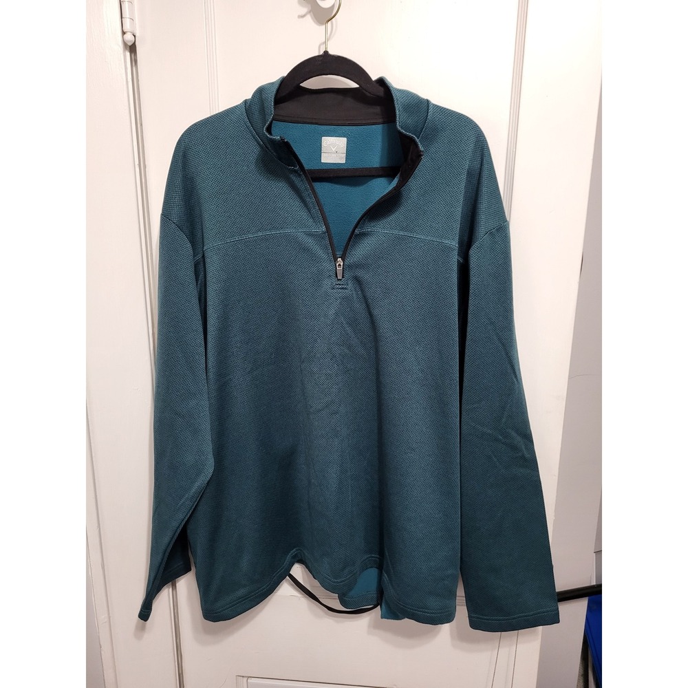 Callaway half zip sweatshirt peacock blue xxl
